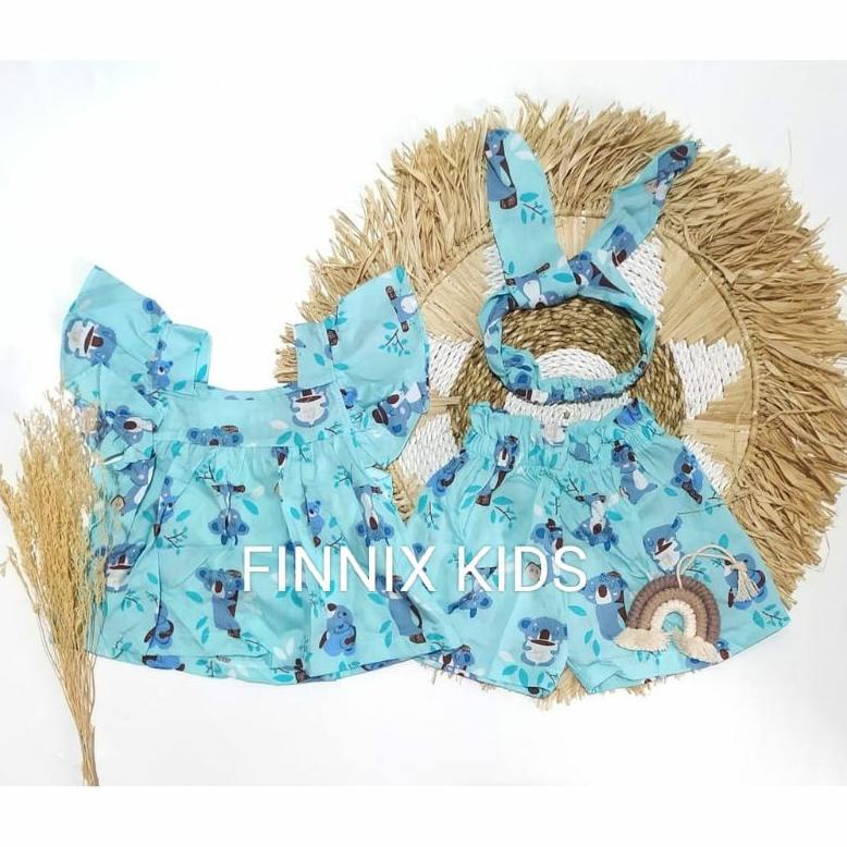 TERLARIS VIOLA SET RAYON ANAK FREE BANDANA MURAH