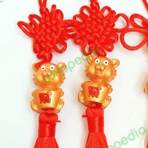

Gantungan Merah Imlek Macan Emas Kado Tinsel Tiger Hiasan Pohon Meihwa Berkualitas