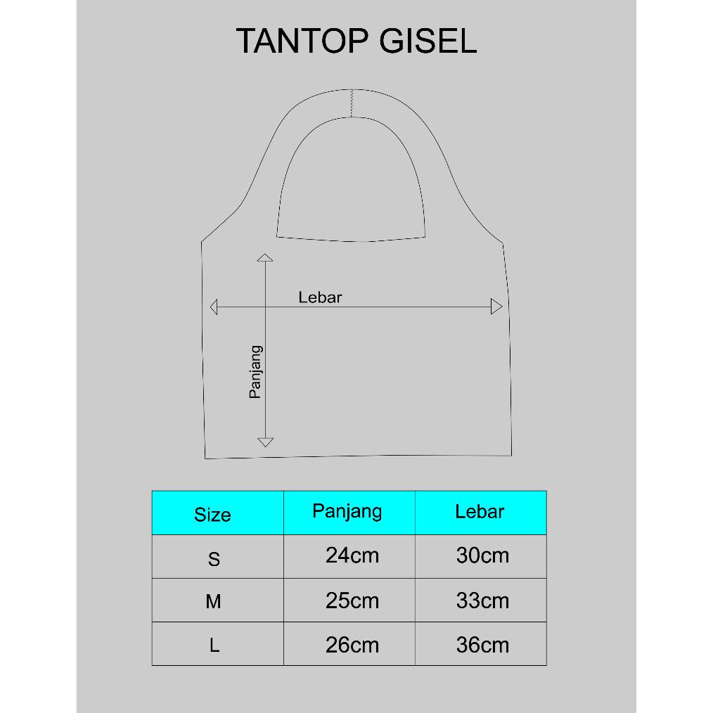 TANKTOP GISEL SPANDEX JERSEY KOREA DOUBLE LAYER by cahayaproduction.id