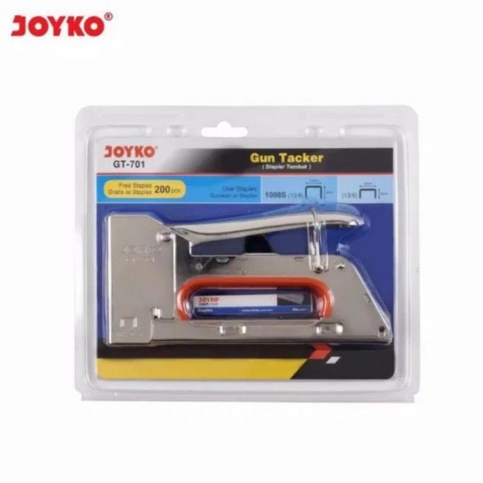 

Stapler Tembak Joyko Gt-701 Free Refill - Gun Tacker Staples Body Besi Kode 58