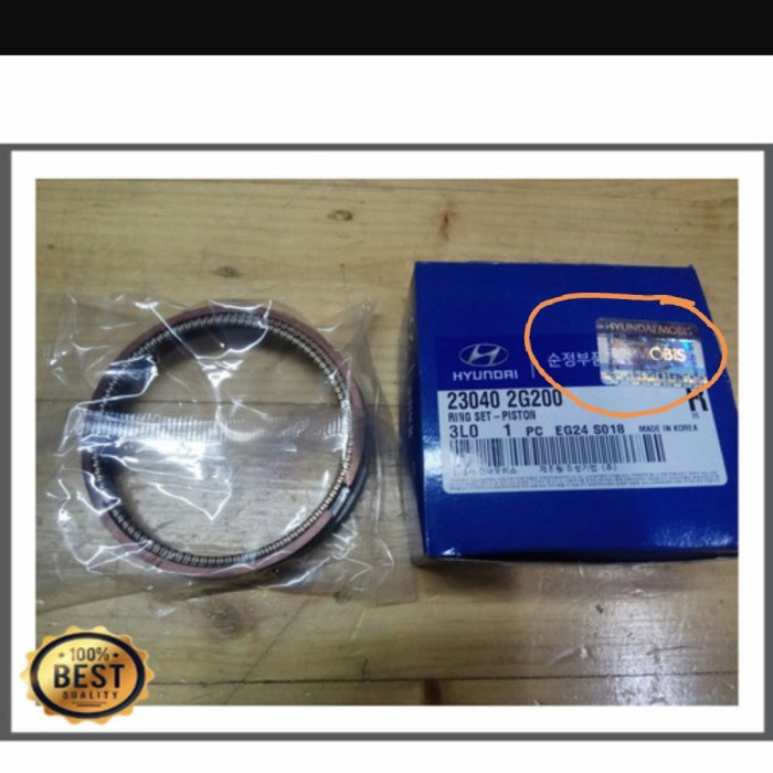 ring piston hyundai h1 bensin / new santa fe bensin original hyundai dindamalika36