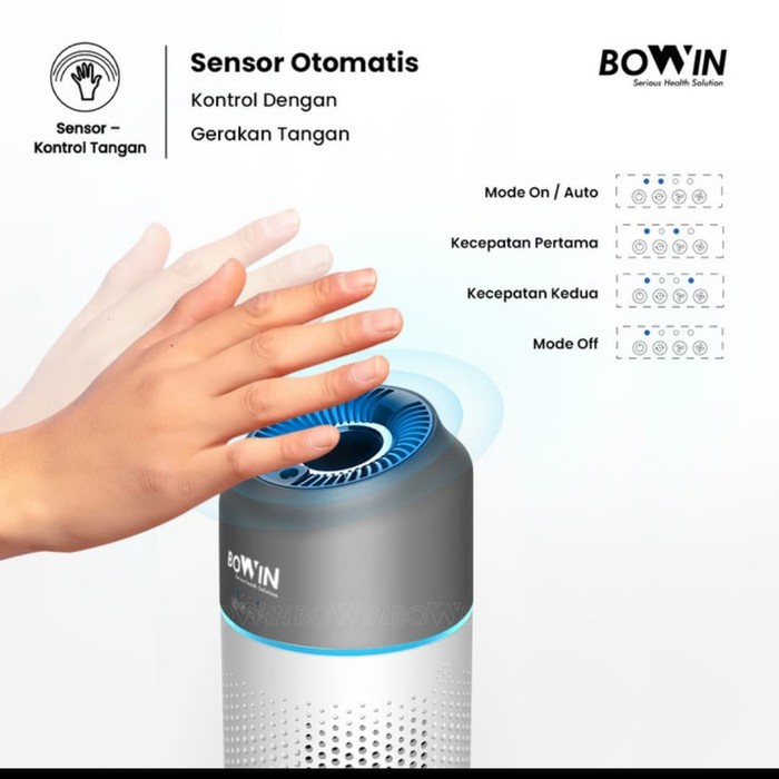 Air Purifier Mobil Bowin / True Hepa Filter Anion Carbon / Ni Oxy