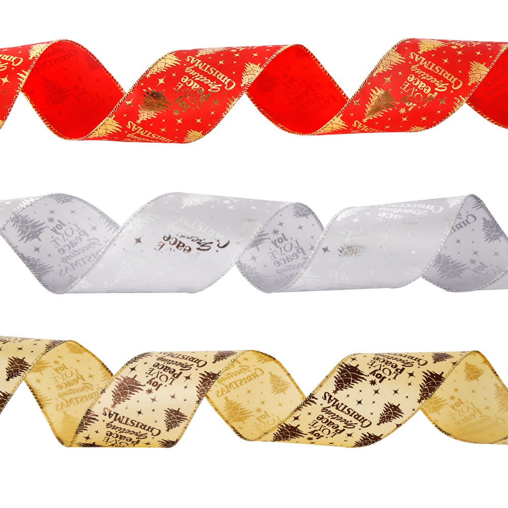 

JFN 6.3CM*2M LEBAR PITA ROLL POHON NATAL CANTIK AKSEIS HIAS ORNAMEN HIASAN MAINAN DEKORASI MERRY