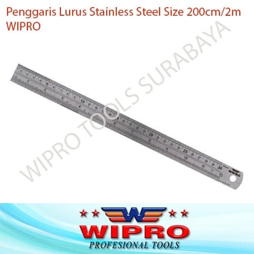 

Sarila Penggaris Lurus Stainless Steel Size 200Cm / 2M