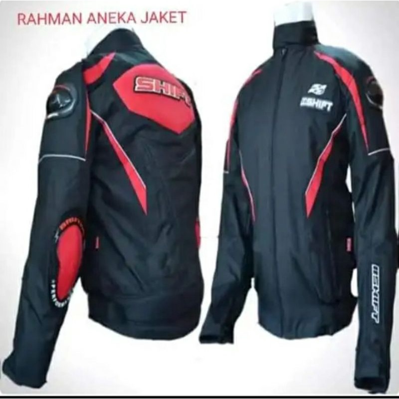Jaket Shift Merah Hitam