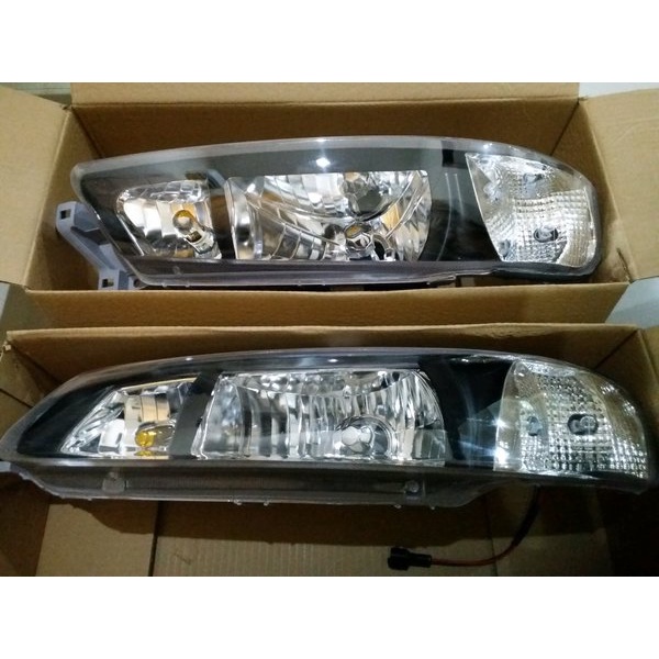 KIA TIMOR KRISTAL BLACK HEADLAMP LAMPU BESAR