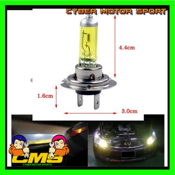 lampu halogen H4 pure yellow. lampu bohlam foglamp halogen. lampu headlamp halogen. lampu jdm