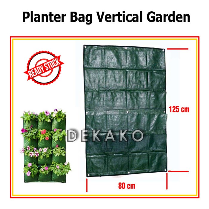 PLANTER BAG TANAMAN TAMAN VERTICAL GARDEN IRIGASI