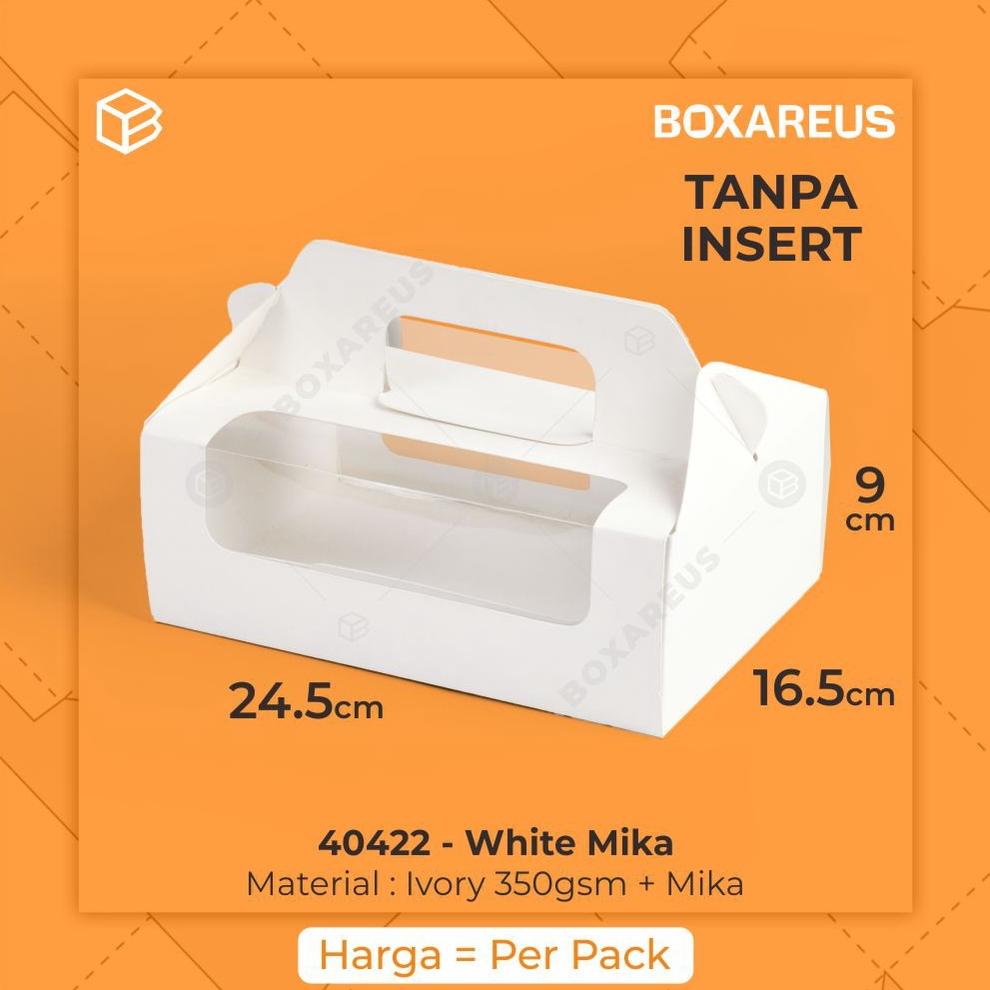 

Media Dus Kue, Box Kue, Cake Box, Cupcake Box, Kemasan | 40422 TANPA INSERT (10pc) MD003