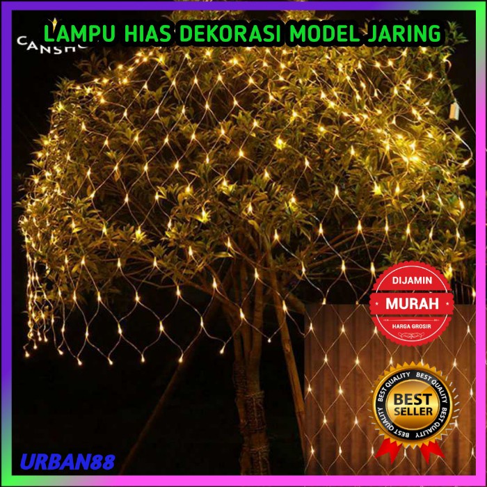 LAMPU HIAS POHON MODEL JARING DEKORASI TAMAN OUTDOOR WATERPROOF