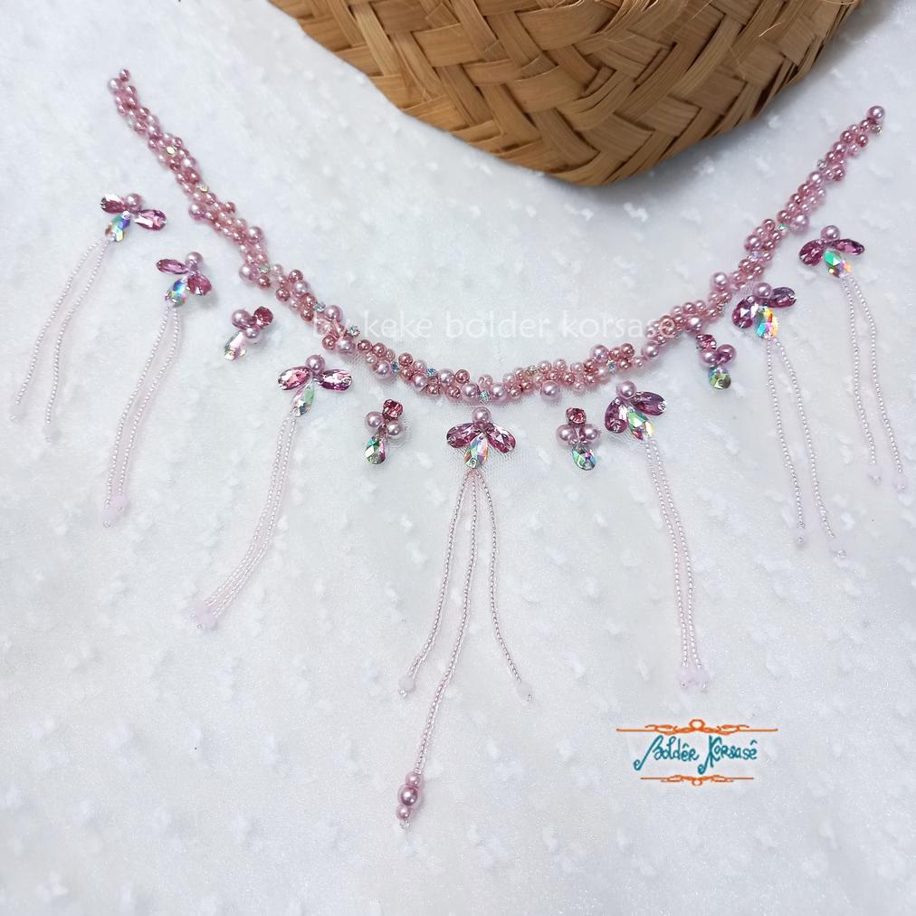 Sale Aksesoris Kebaya Untaian Mutiara Juntai, Hiasan Leher, Hiasan Pinggang Viral 