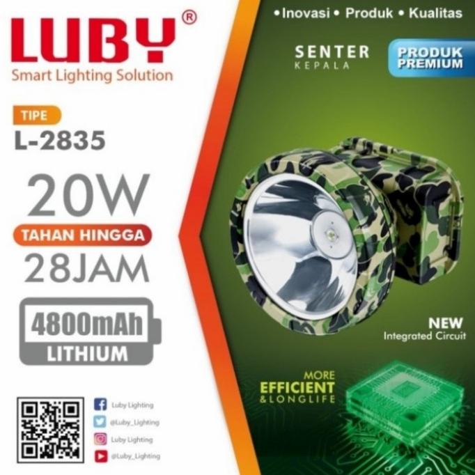 ~~~~~] Senter kepala Luby L-2835 senter kepala 20 watt luby