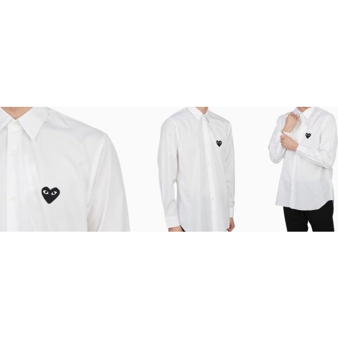 Original Play Comme Des Garcons Cdg Kemeja Putih Men Large Wafamart00
