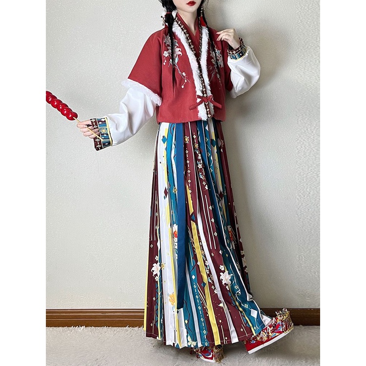 Original Tang System Women's Han Chinese Clothing Waist Exotic Style Tang Beizi