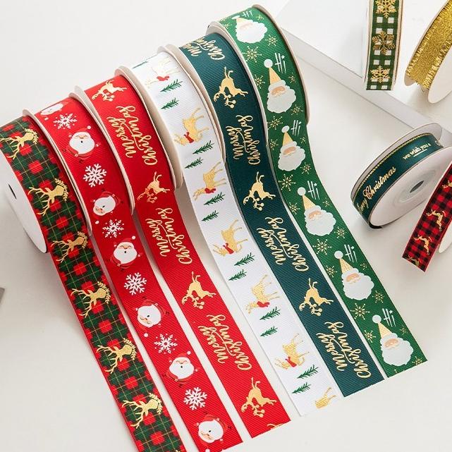 

hanya disini] (Harga Per Roll) Pita Grossgrain Natal Pita Xmas Pita Merry Christmas