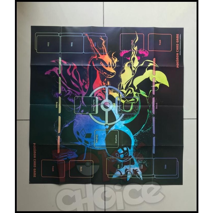 DISKON POKEMON CARD CHARIZARD VMAX PAPER DOUBLE SIDE PLAYMAT