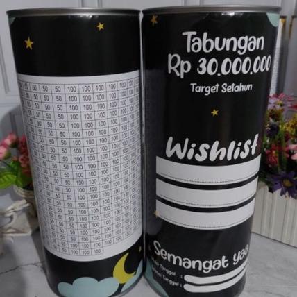 Berkualitas Celengan Target satu tahun jumbo xxl permanen 100 juta, 50 juta, 30jt celengan target se