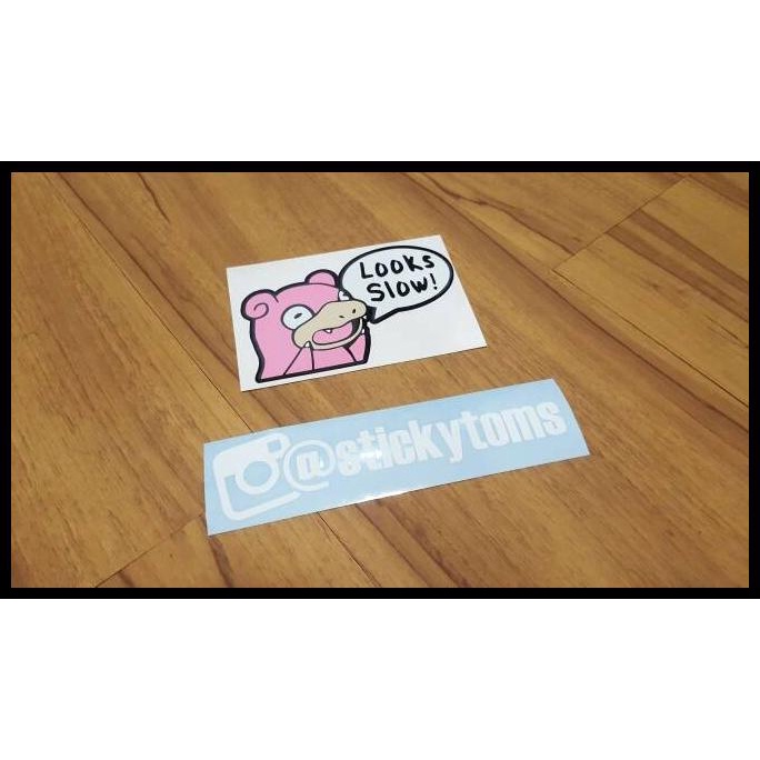 

GRATIS ONGKIR STIKER LUCU POKEMON SLOWPOKE "LOOKS SLOW!" !!!!!