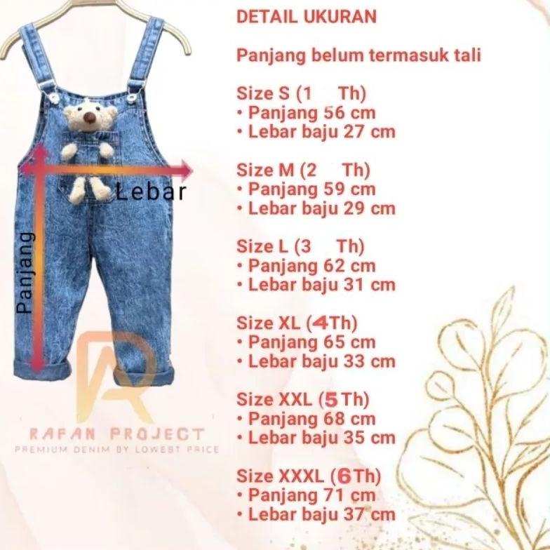 Hot Sale Overall celana & overal gamis jeans anak perempuan usia 1-7tahun