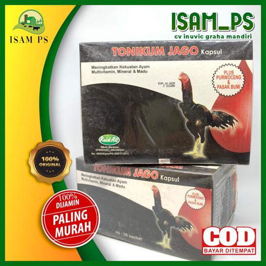 TONIKUM JAGO KAPSUL multivitamin mineral dan madu untuk kekuatan ayam 1 box