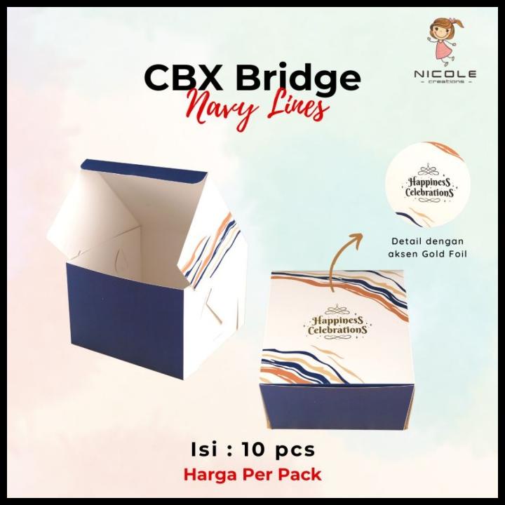 

TERBARU CAKE BOX BRIDGE NEW / PACKAGING KUE / KOTAK KUE UK 22 X 22 X 15 CM !!!!!!