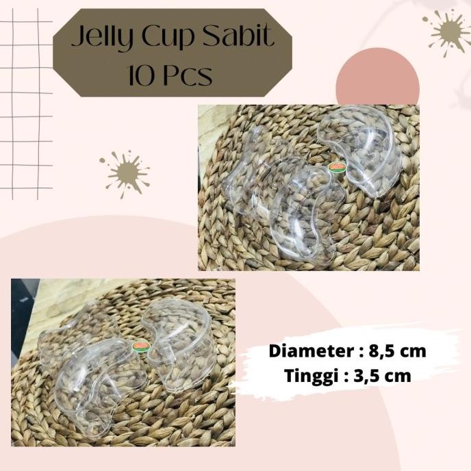

,,,,,,,] CUP PUDDING JELLY BULAN SABIT 10 PCS