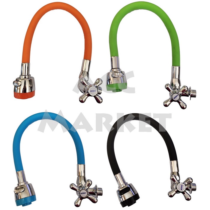 Keran Air Cuci Piring Wastafel Angsa Plastik Fleksibel