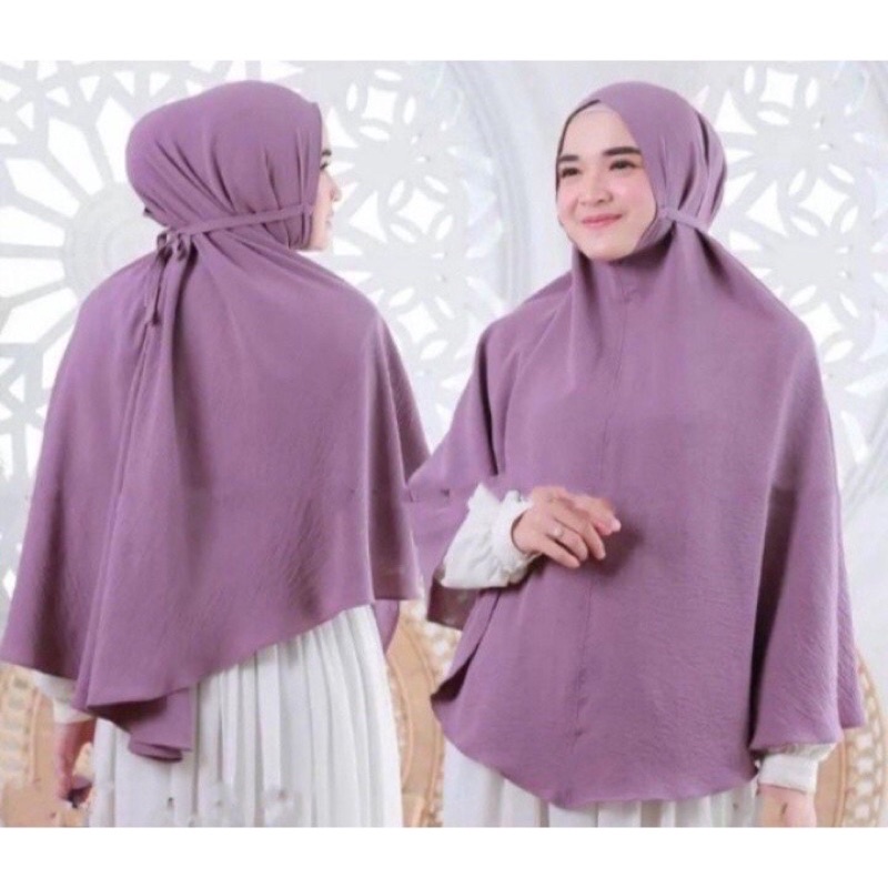 STYLISH HIJAB DAILY BERGO JUMBO JILBAB SYARI BERGO CRINKLE XXL