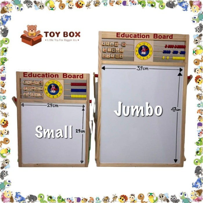 

[Size Jumbo] Education Board 2 In 1- Papan Tulis Edukasianak Magnetic