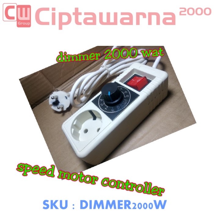 ~~~~~] DIMMER AC 2000W 2000 WATT PENGATUR KECEPATAN DINAMO BOR GERINDA POMPA