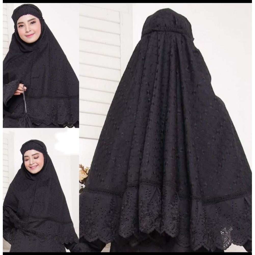STYLISH HIJAB DAILY Bergo Haji / Umroh, Putih Premium katun XL Dan Jumbo
