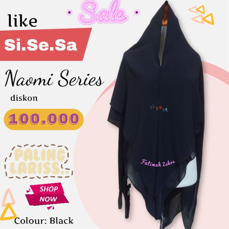 STYLISH HIJAB DAILY Khimar Syari Artis Realpict like ORI SISESA Sumaya Naumi Jilbab Hijab