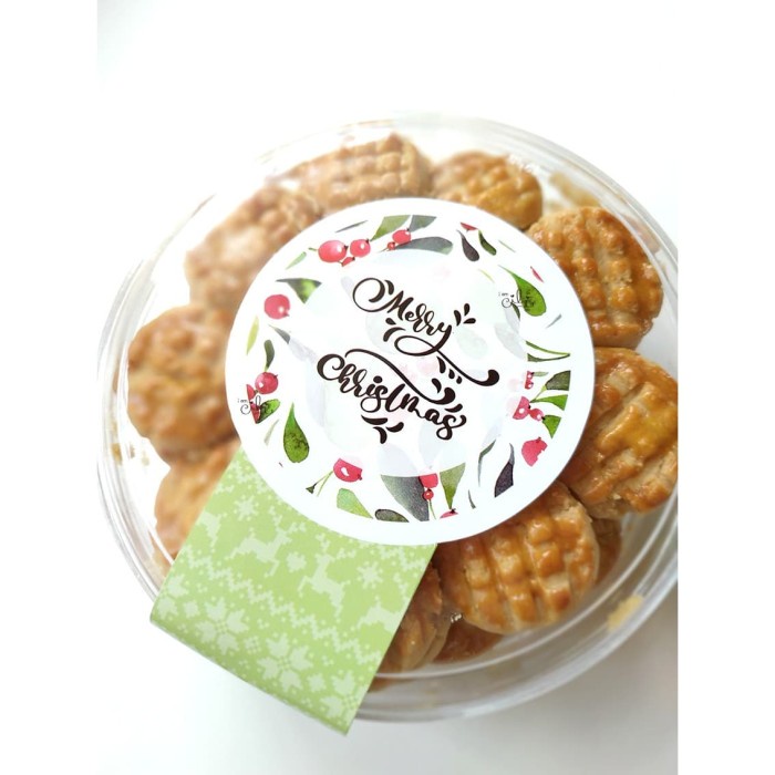 

&<&<&<&] (SC08) stiker natal christmas untuk toples 250gr (uk 7x14cm)