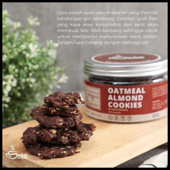 

HOT DEAL OATMEAL ALMOND COOKIES BY SEDUH PERTAMA | SNACK DIET SEHAT GUILT FREE !!!