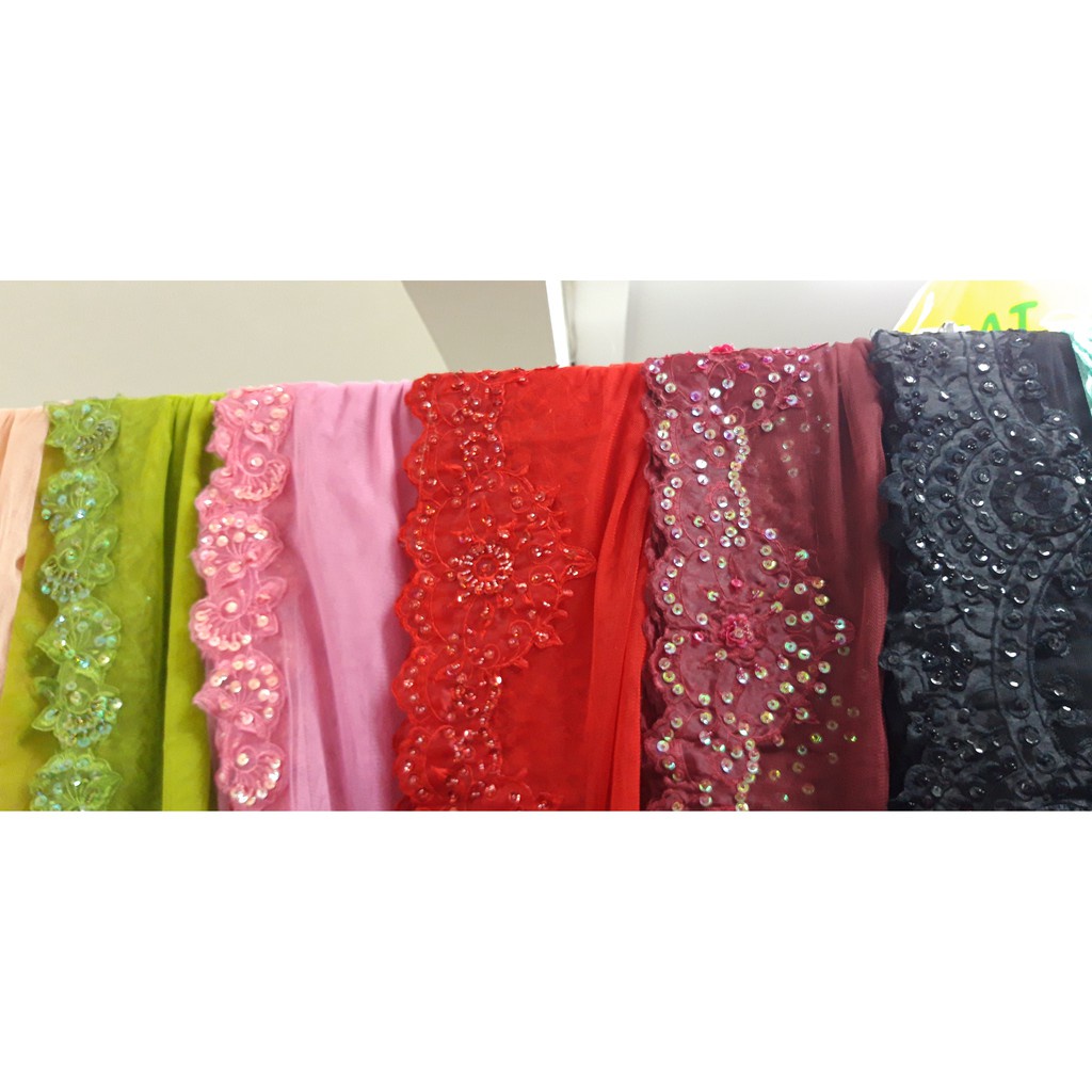 DAILY PREMIUM HIJAB Hijab Pasmina payet / Jilbab Pengantin Mewah / Jilbab Pengantin Tile / Tile