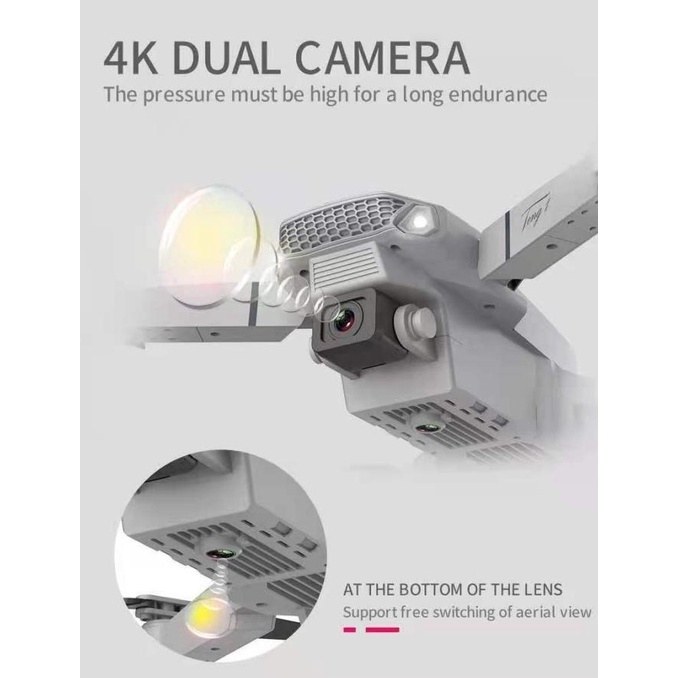 Drone E88 4K Camera Drone Kamera E88 Pro Dual Camera Mini Drone Rc