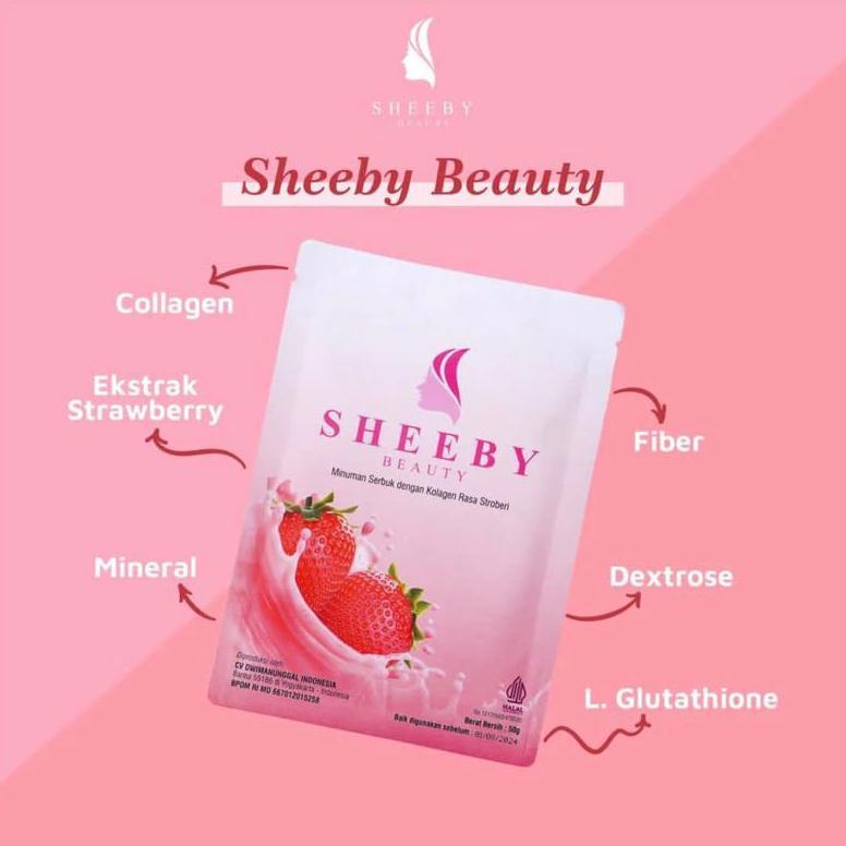Terbaru SHEEBY BEAUTY COLLAGEN | sheeby beauty minuman collagen pemutih badan BPOM / Sheeby Booster