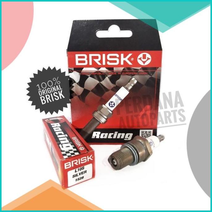 BRISK Silver Racing Busi Motor 2Tak Drat Panjang Kawasaki Ninja 150 2