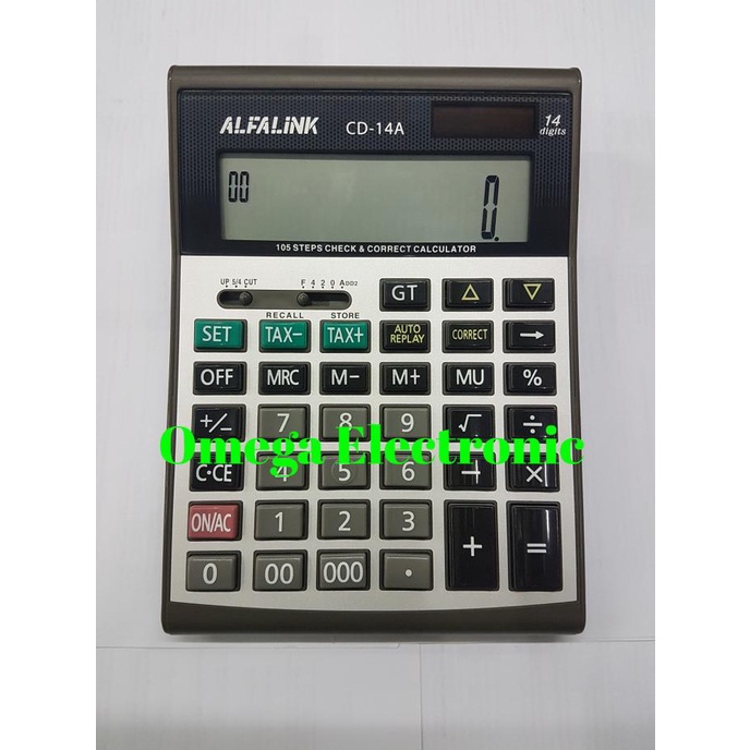 

Alfalink Calculator CD-14A - Kalkulator Meja Check Correct 14 Digits