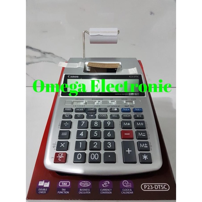 

Canon Printing Calculator P23-DTSC - Kalkulator Kasir Printer Struk