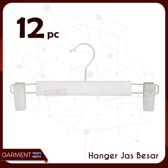 *#*#*#*#] 12HJ - Gantungan Jepit Besi Kotak Tebal Bagus Pakaian Jas Kemeja