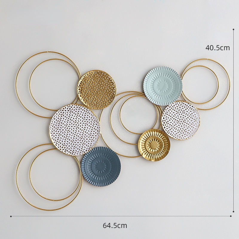 Nordic Cahaya Mewah Gaya Besi Tempa Hiasan Dinding Ruang Tamu Kamar Tidur Hiasan Dinding Kreatif