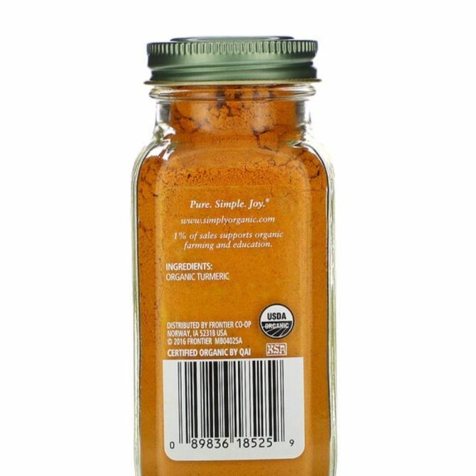 

hqu Simply Organic Turmeric Kunyit 67 Gram
