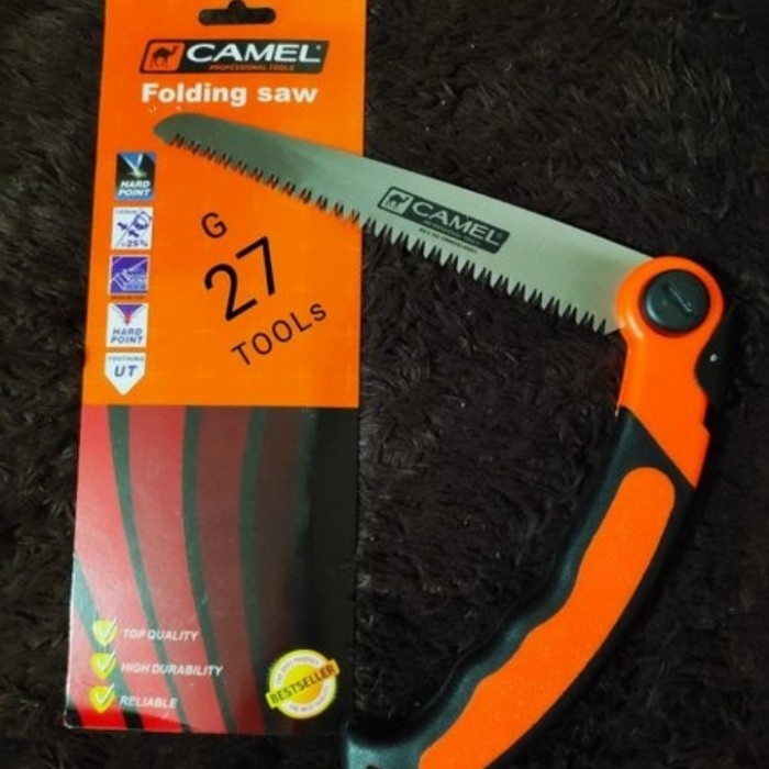 GERGAJI KAYU LIPAT CAMEL PORTABLE 7" FOLDING SAW GERGAJI DAHAN KAYU ORIGINAL