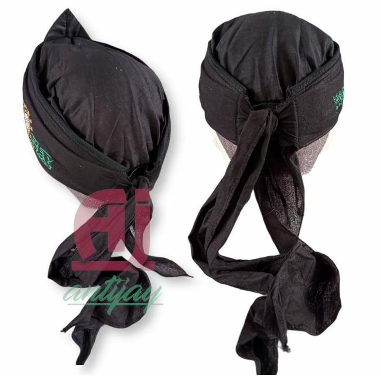 Sale Blangkon Bordir Logo Nu Iket Sunda Jawa Hitam Polos Udeng Topi  Totopong Full Tutup Topi Prakti