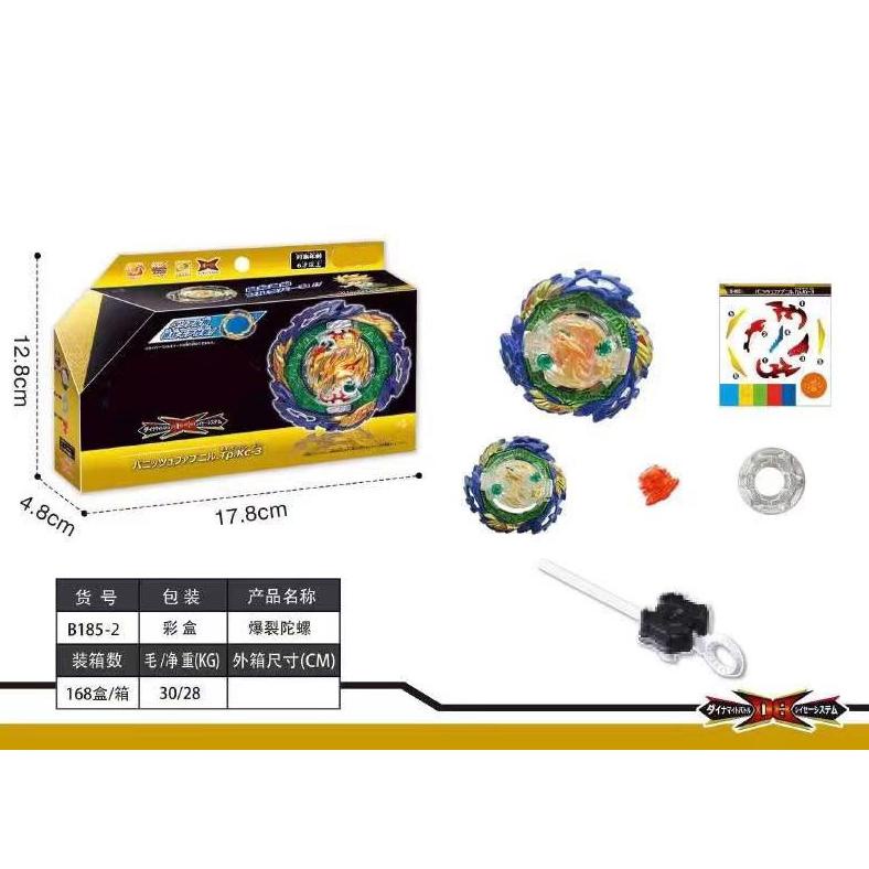 Diskon B185 Mainan Anak Gasing Beyblade Burst Gt Superking Vanish Fafnir Beyblade + Hand Grip Gangsi