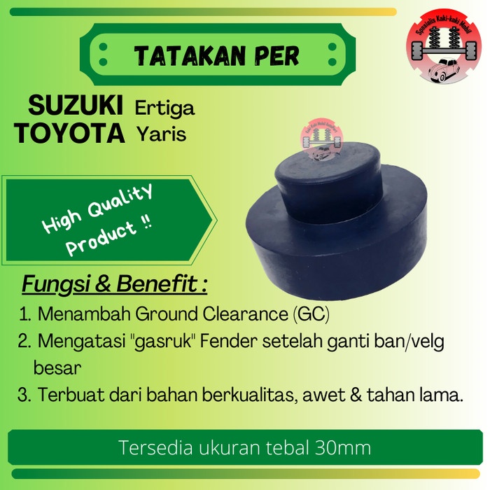 Asli Karet Tatakan Per Belakang Lift Kit Toyota Yaris Suzuki Ertiga
