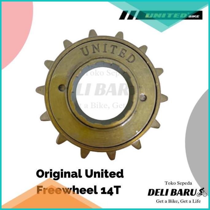 Freewheel gir belakang sepeda anak BMX 14T united 20JVLZ3 suku cadang