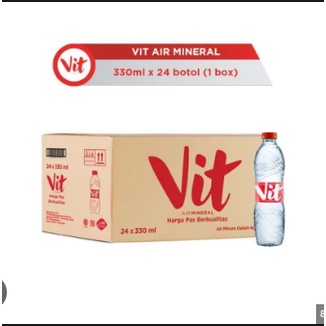 Vit Air Mineral Botol Mini Kecil 330ml 1 dus