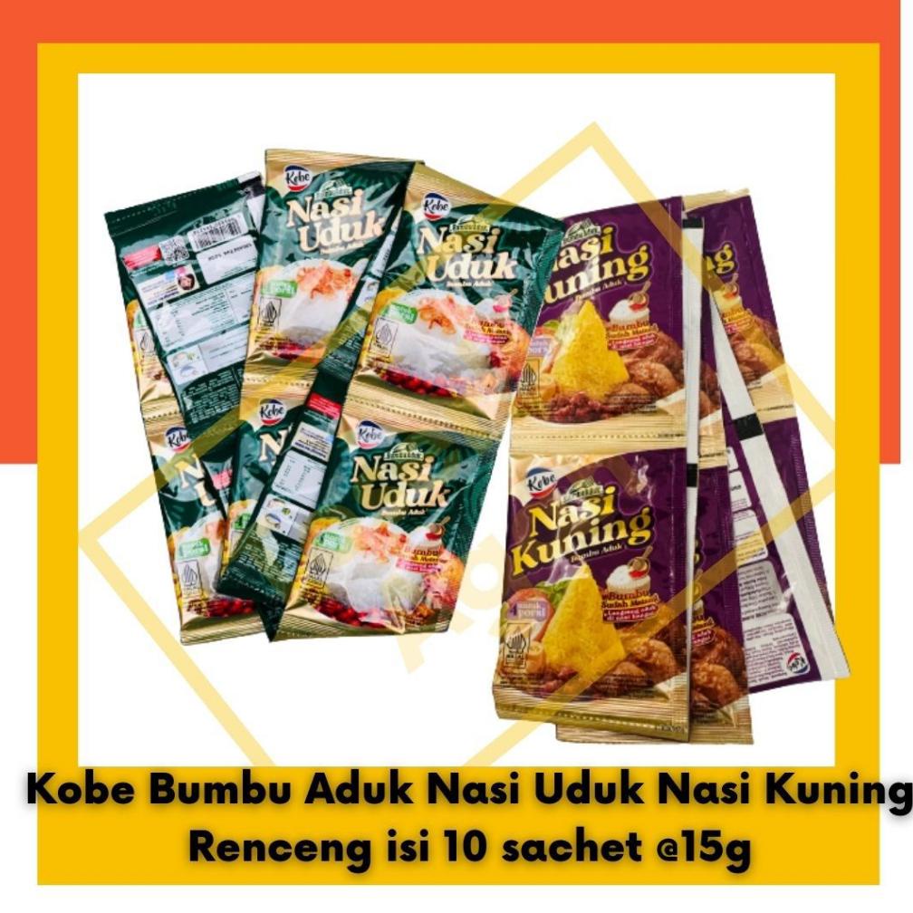 

TERBAIK KOBE BUMBU ADUK NASI UDUK NASI KUNING 1 RENCENG ISI 10 SACHET HANYA HARI INI